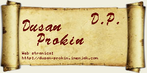 Dušan Prokin vizit kartica
